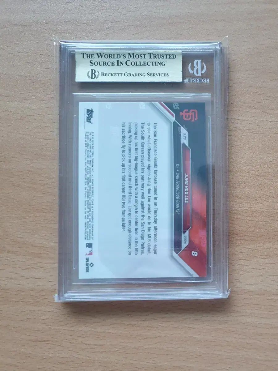 2025 トップスナウ 李政厚 イ ジョンフ ルーキー BGS 10 pristinカード