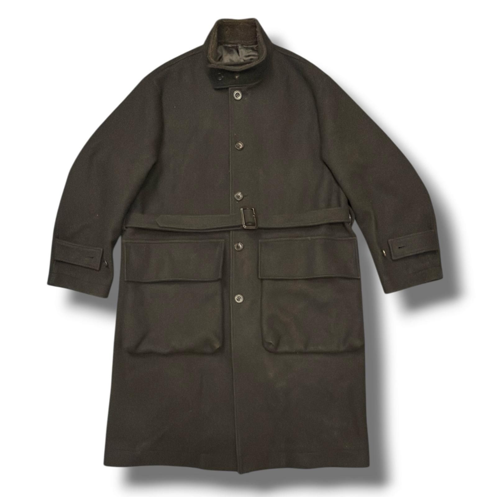 参考上代115000円 stein ssstein 20AW OVER SLEEVE STAND COLLAR COAT オーバーサイズススタンド コート シュタイン ST.172 ブラウン S 94917A