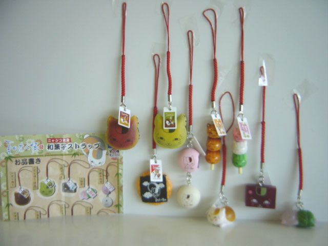 ♯Hvt30Bz 夏目友人帳参ニャンコ先生和菓子ストラップ9種 - メルカリ