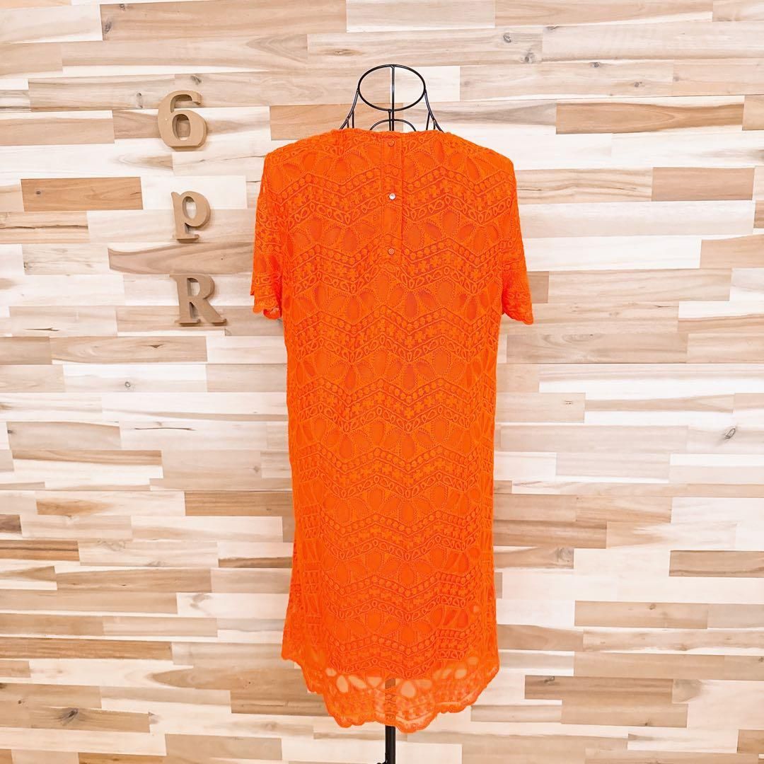 花柄 Lオレンジ