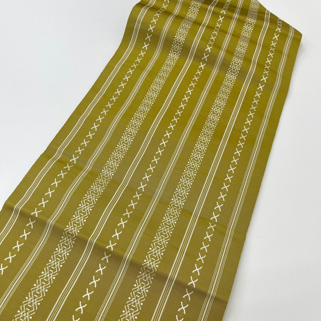 専用帯2871 2338 2486 3402 3219 五点セット ●高級 正絹 双鳥花襷紋」名古屋帯地 織楽浅野製(i98260Bd) 未仕立品紹介