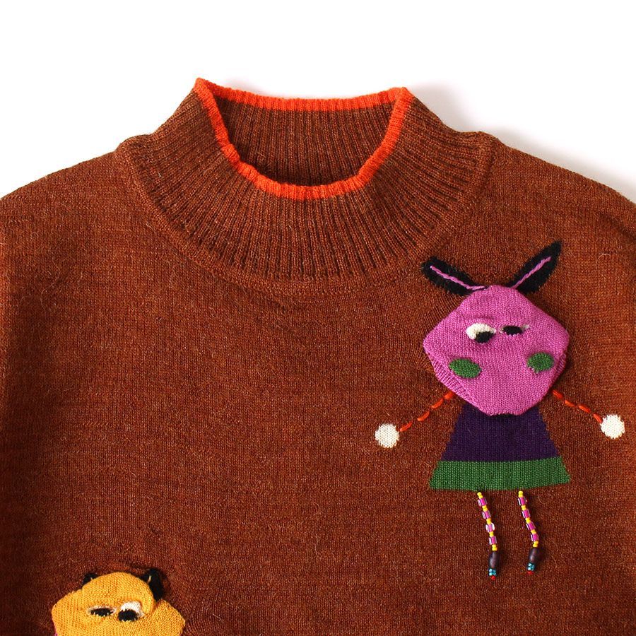 WK25055 ALBEROBELLO アルベロベロ 長袖 ニット セーター アルパカ混