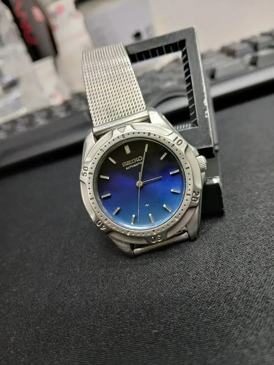  ヴィンテージ SEIKO 自動 シャリオ系 一名 豆 R 自動 ストライプ 自動巻き時計 腕時計(アナログ)