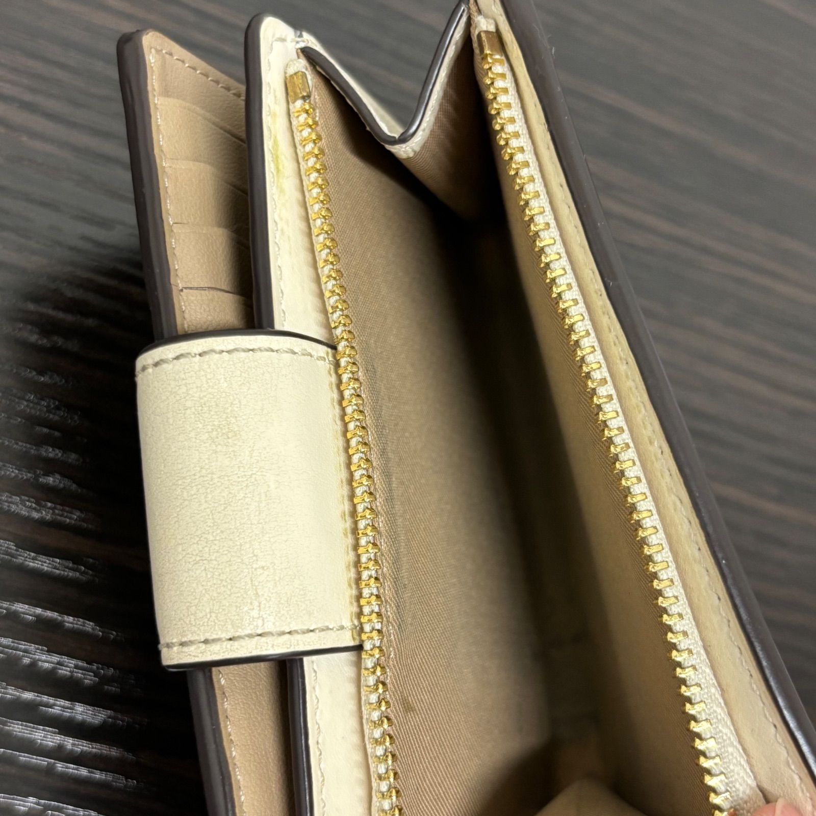  ▪️COACH コーチ シグネチャー ミディアムコーナージップウォレット 2つ折り財布 小銭入れ ライトベージュ レディース 二つ折り財布 折り財布