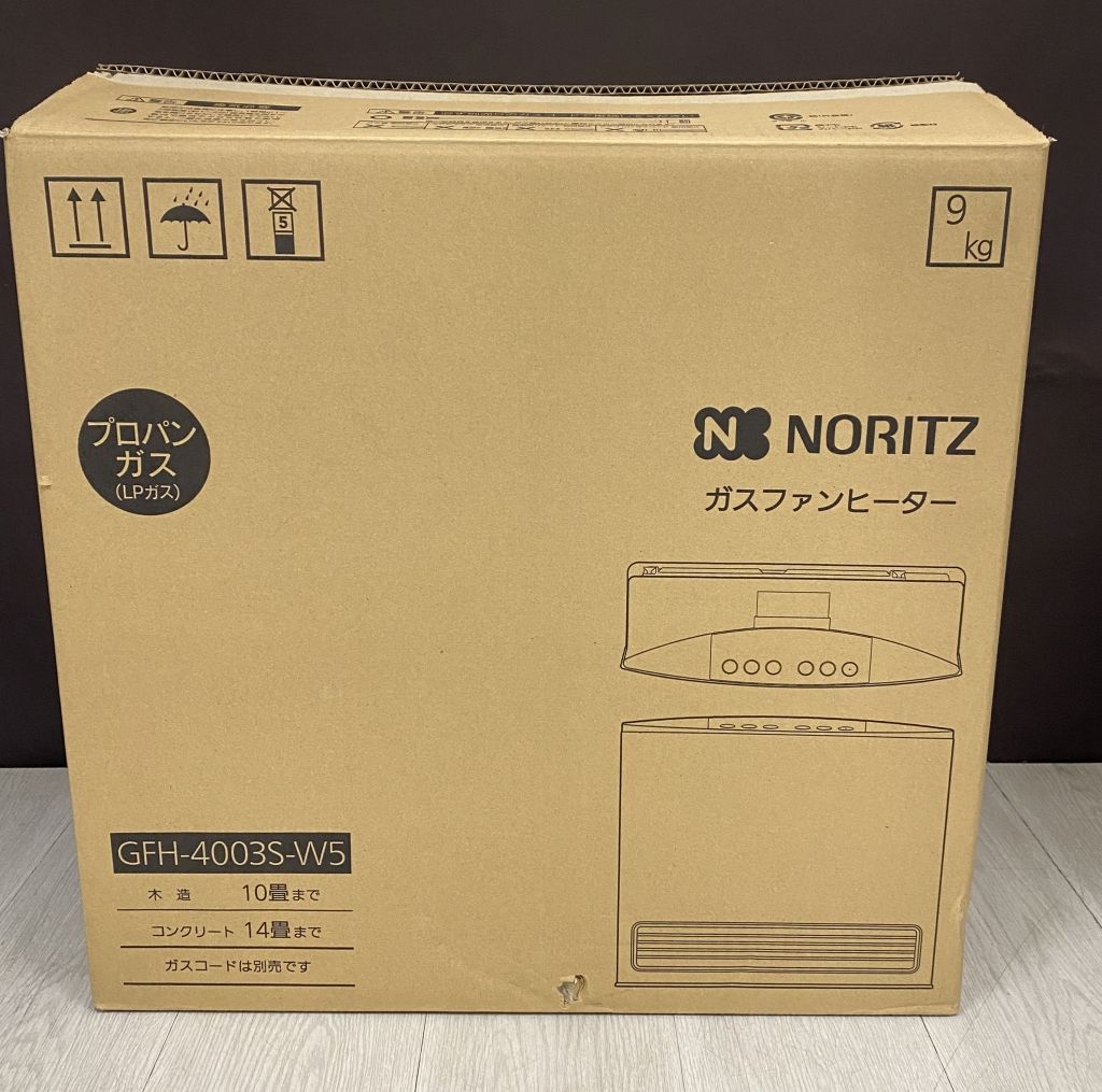 ノーリツ LPガスファンヒーター GFH-4003S-W5 注文 2mホース付き