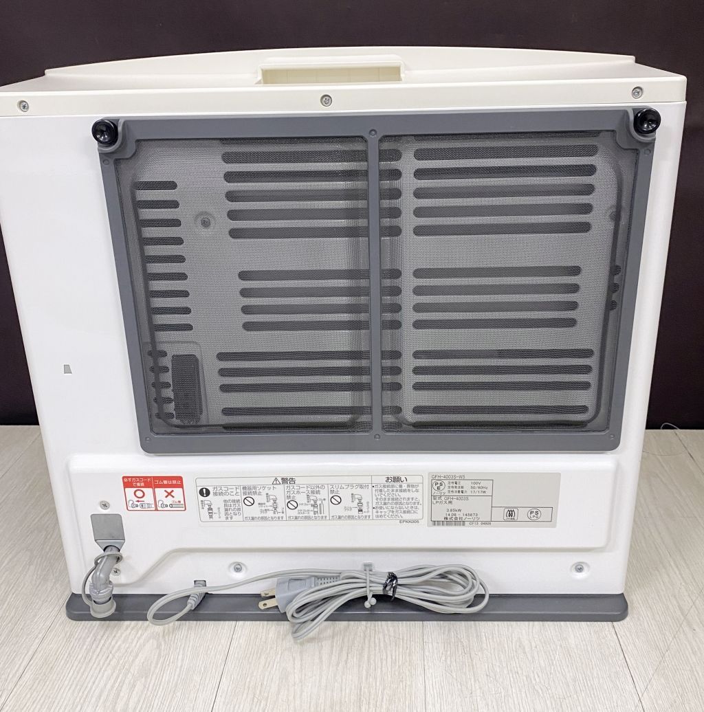ノーリツ LPガスファンヒーター GFH-4003S-W5 2mホース付き - メルカリ