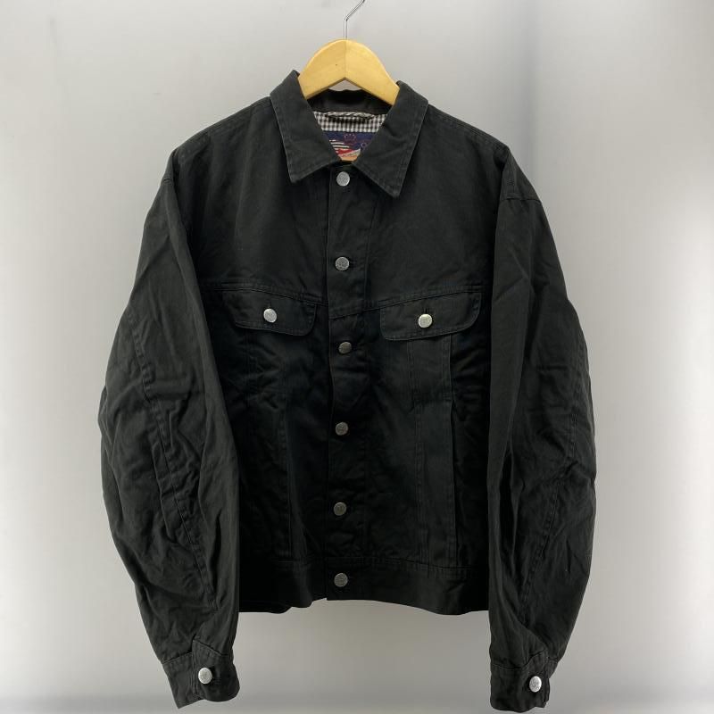 Karl Hermut 軍鶏 刺繍ジャケット 汚れあり ブラック サイズL相当 カールヘルム 24