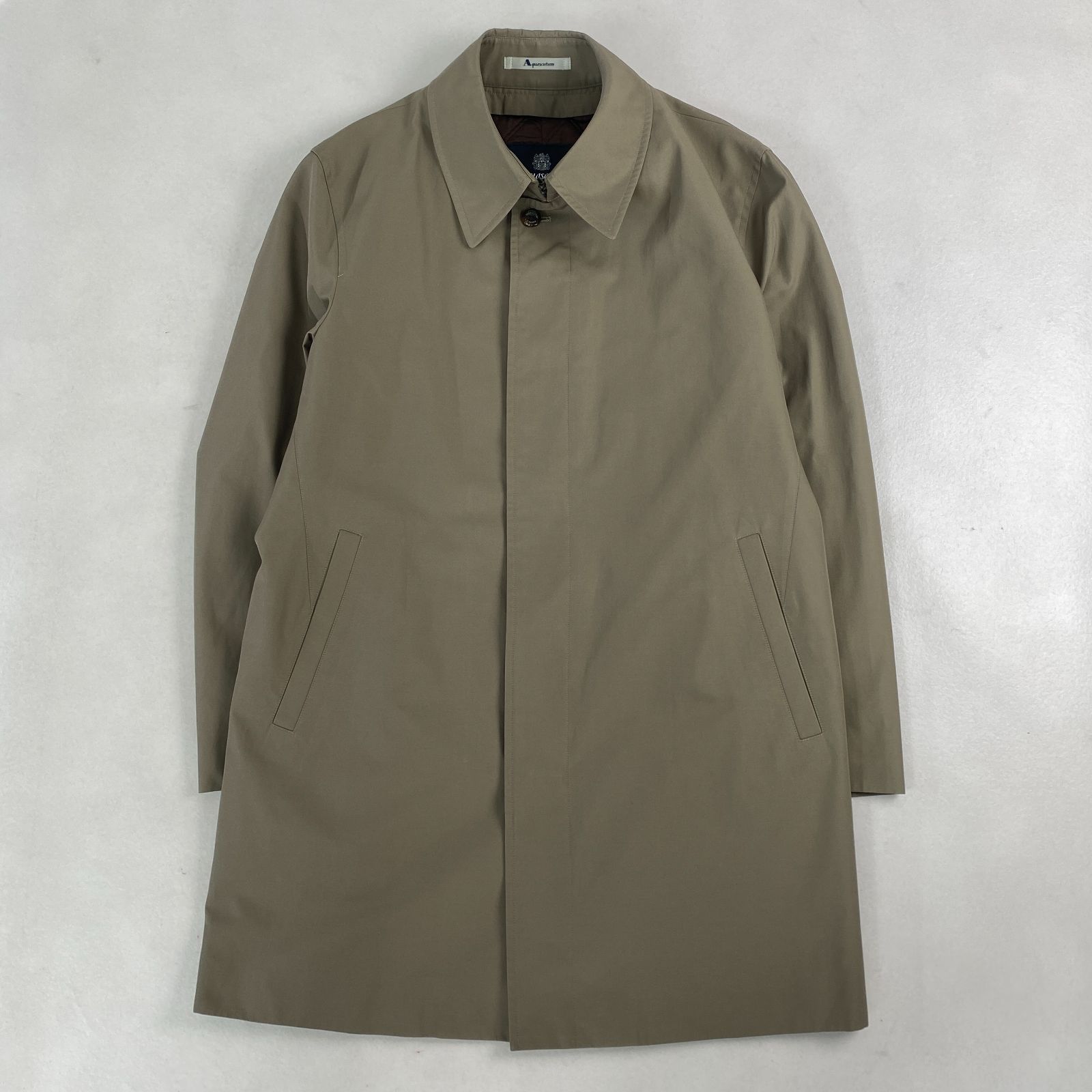 アクアスキュータム ステン コート キルティング ライナー付き Aquascutum 36 38