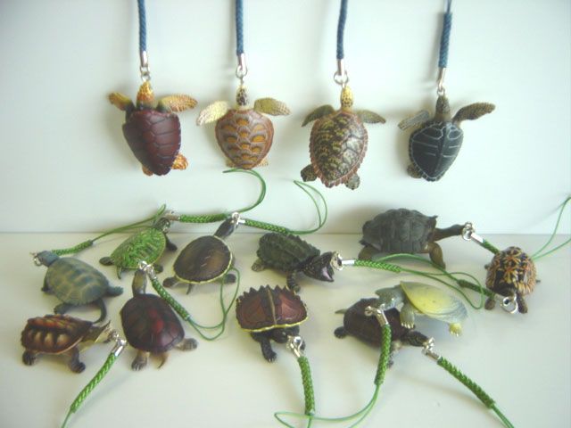 ☆Gui23EJ 立体カプセル 百科事典 原色 爬虫類 カメ 目 図鑑 根付 全15