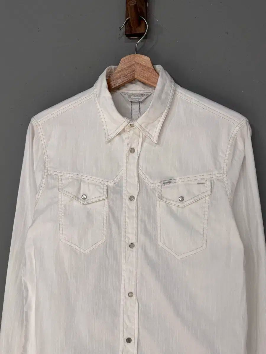 DIESEL ディーゼル 白 ウェスタン シャツ