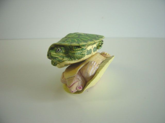 ♯Gyi16QJ ネイチャーテクニカラーMONOミドリガメマグネット全4種