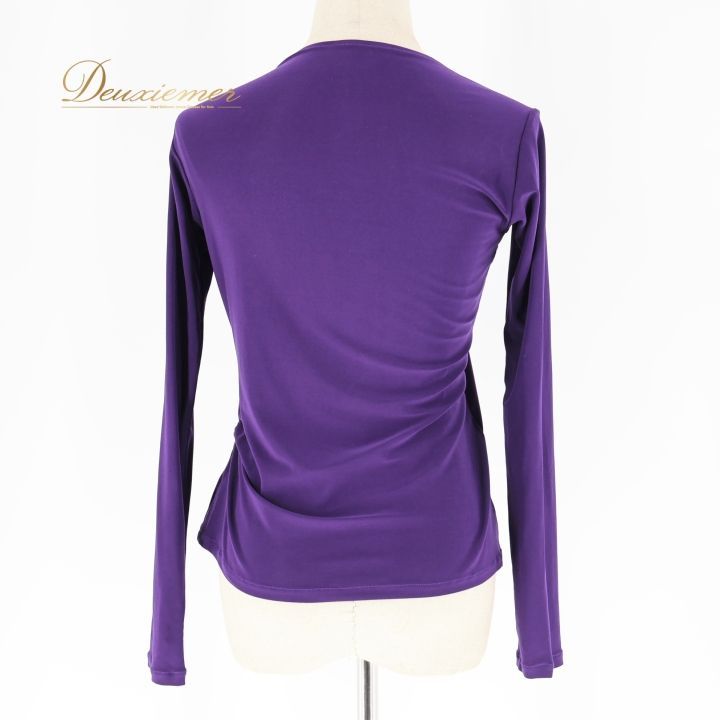 社交ダンス 衣装 トップス パープル系 ジャンティ gentil ブラウス 紫