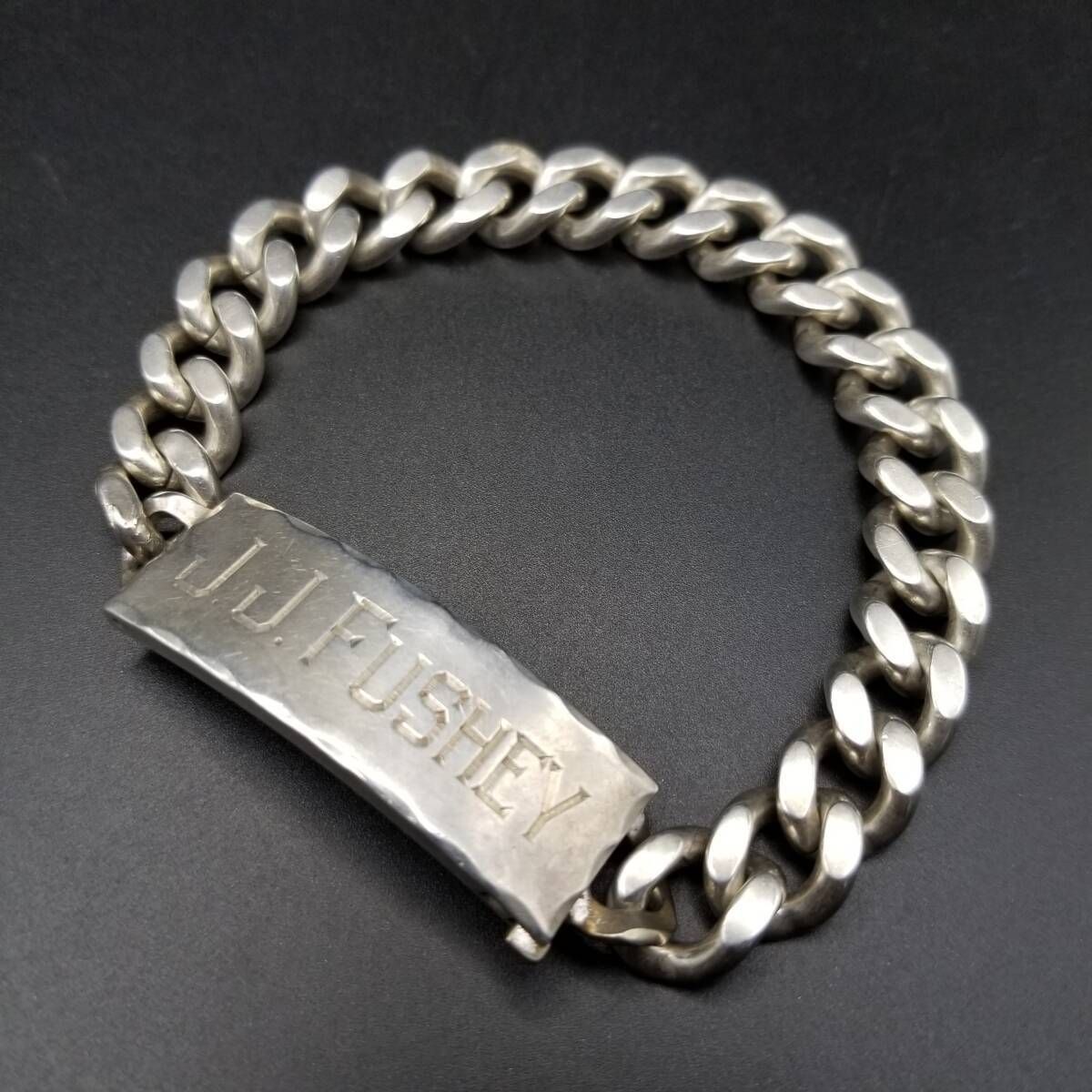 Anson社製 Twin Lock IDタグ 長方形プレート ヴィンテージ