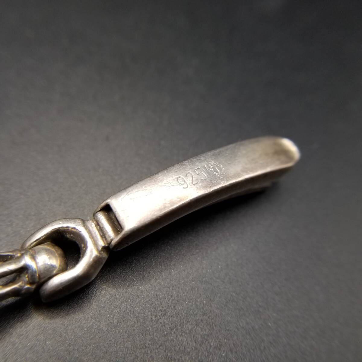 クラシカル バー 編み込み チェーン 重厚感 925 シルバー ヴィンテージ ブレスレット 銀 レトロ 存在感 Y 24 Z ブレスレット アクセサリー レディース