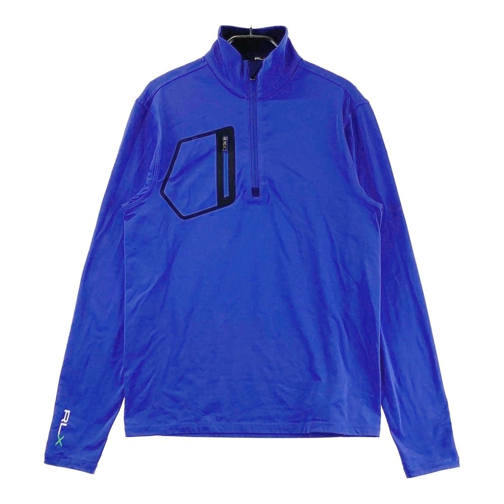 サイズ XS RLX ラルフローレン 裏起毛 ハーフジップ 長袖Tシャツ ネイビー系 240101561161 ゴルフウェア メンズ ストスト
