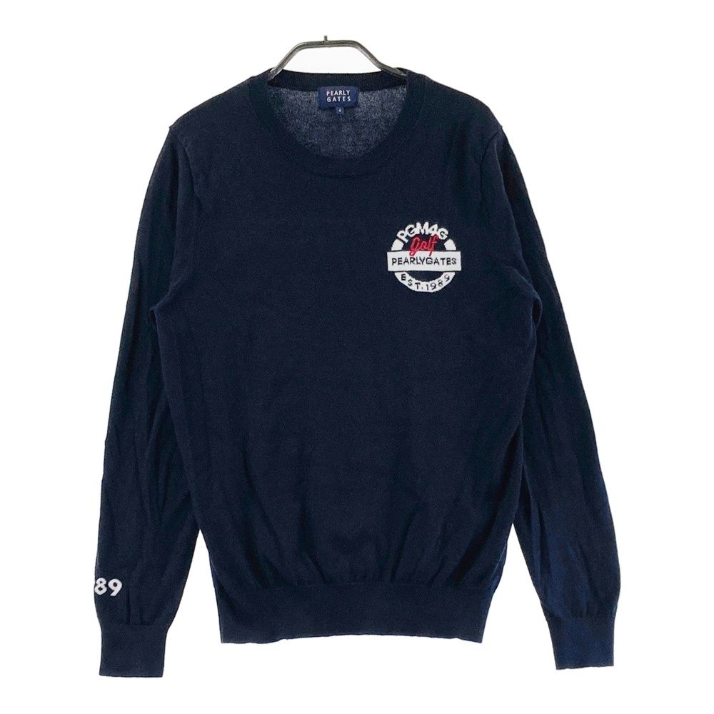 サイズ：4 PEARLY GATES パーリーゲイツ ニットセーター ネイビー系