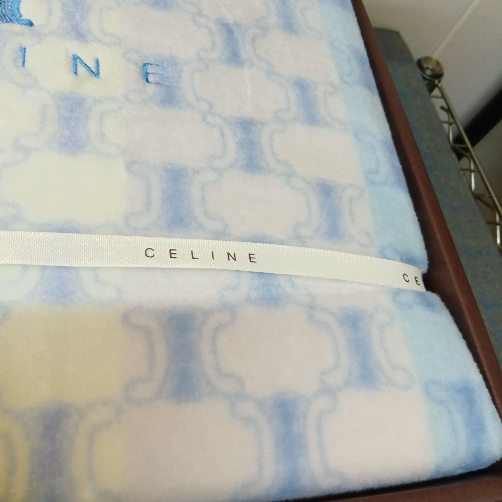 【青です】セリーヌ　CELINE　ベビー布団セット　毛布　西川 青です】セリーヌ CELINE ベビー布団セット 毛布 西川 青です