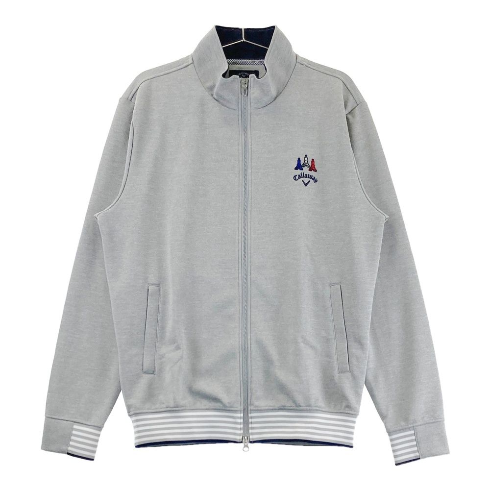 サイズ LL CALLAWAY キャロウェイ 長袖 ジップジャケット グレー系 240101561544 ゴルフウェア メンズ ストスト