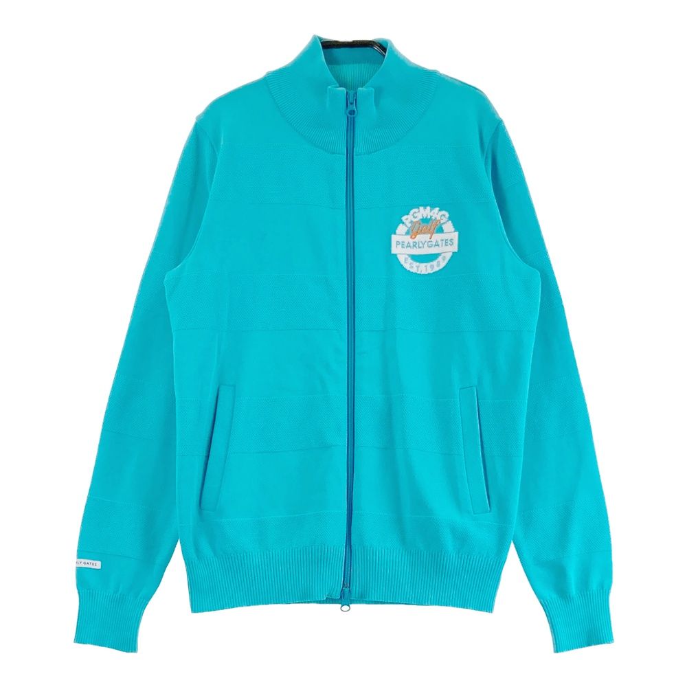 サイズ 1 PEARLY GATES パーリーゲイツ ニット ジップジャケット ブルー系 240101562239 ゴルフウェア レディース ストスト
