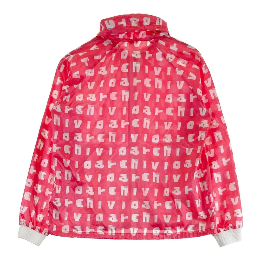 サイズ 36 アルチビオ ナイロンジャケット ロゴ 総柄 ピンク系 ゴルフウェア レディース ストスト