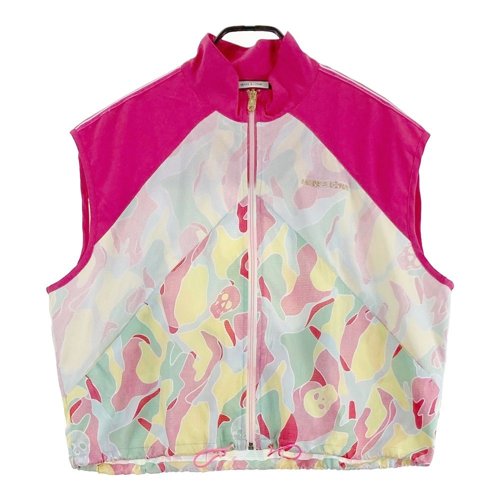 サイズ：36 MARK&LONA マークアンドロナ ジップベスト スカル カモフラ