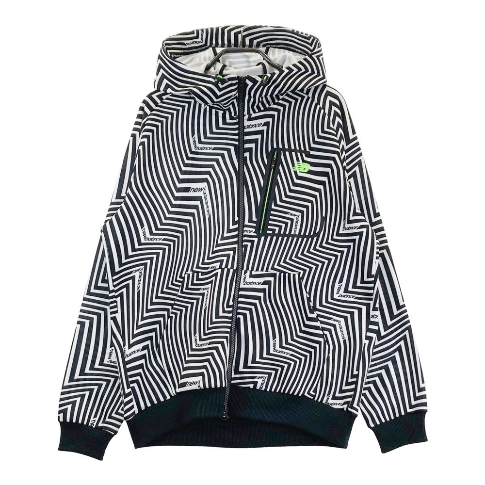 サイズ 4 NEW BALANCE GOLF ニューバランス ジップパーカー 総柄 ブラック系 240101562887 ゴルフウェア メンズ ストスト