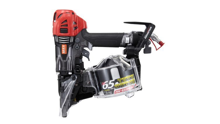 マックス HN-65N4 D -G クールグレー 高圧釘打機 65mm スーパーネイラ|高圧65mm対応 色アンバーオリーブ登場シリーズ|