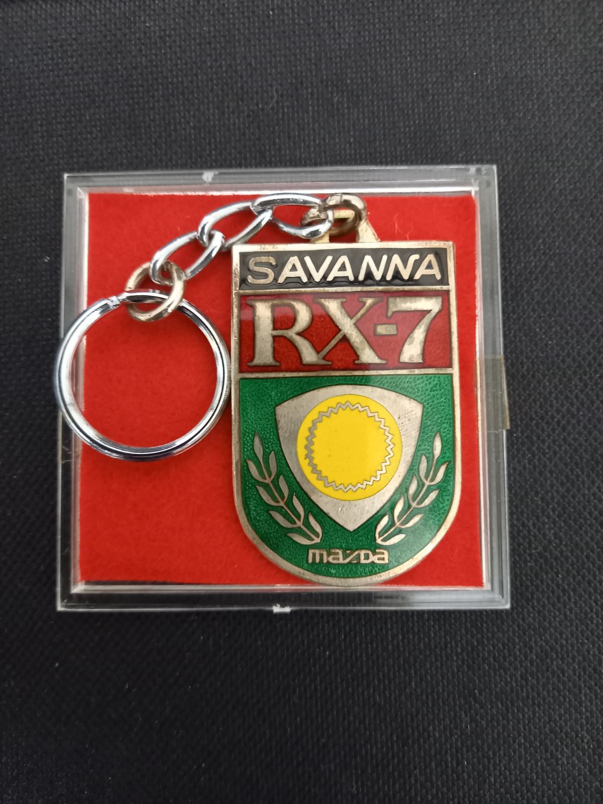 MAZDA SAVANNA RX 7 キーホルダー ロータリーエンジンモチーフ 昭和レトロ き