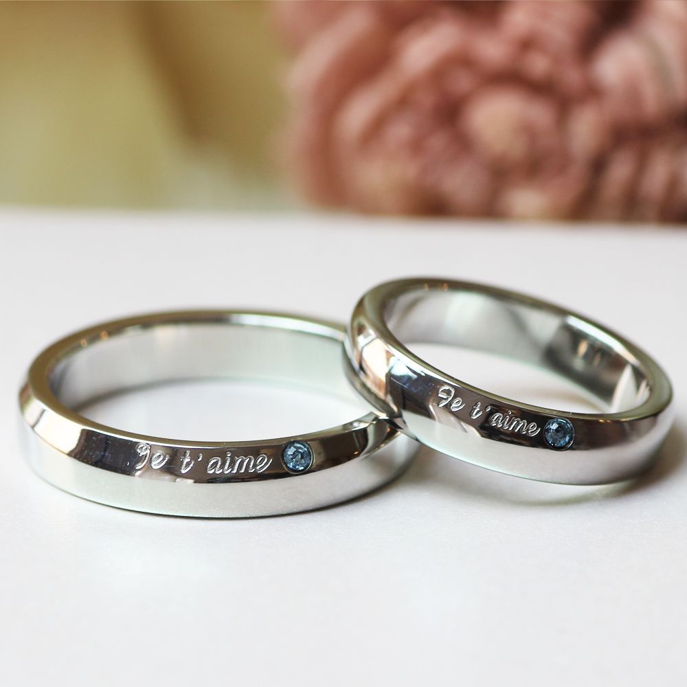 ステンレス 指輪 ジュテイム 愛 サージカルペアリング つけっぱなしOK 金属アレルギー対応 316 L プレゼント 記念日 高品質 お祝い ブライダル 結婚 記念日のプレゼントにも ジーラブ r 24