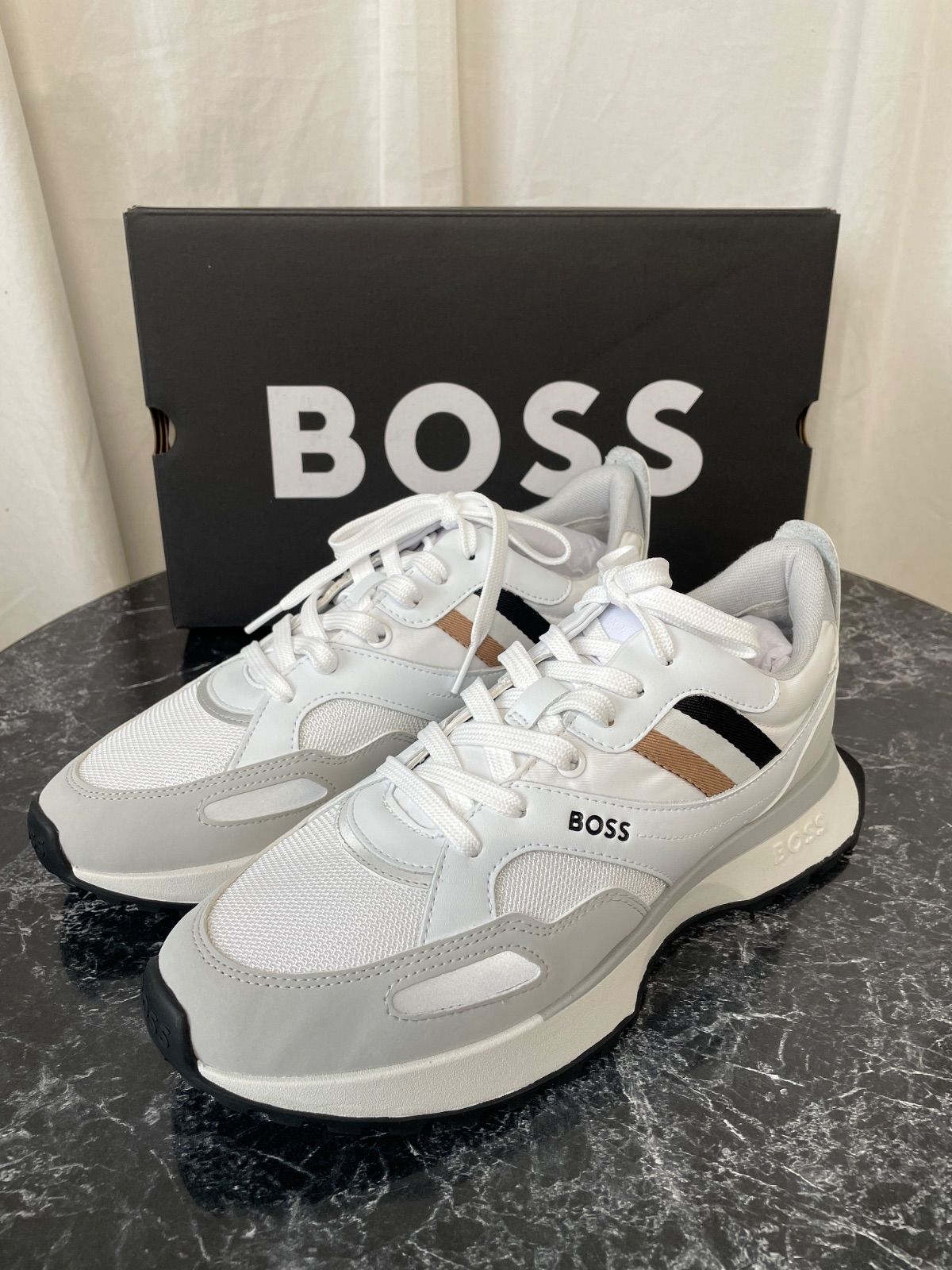 BOSS ボス メンズ スニーカー シューズ Jonah Runn EVAラバー アウトソール サイズ41