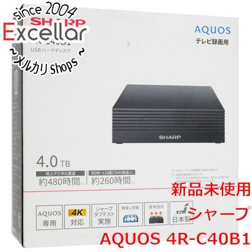 bn 8 SHARP AQUOS 録画用USBハードディスク 4 R-C 40 B 1 TB