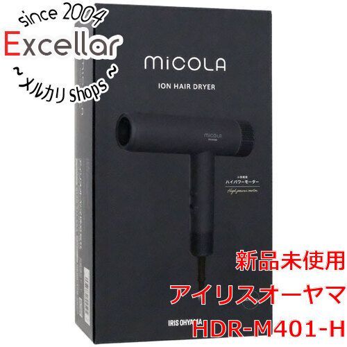 bn 13 アイリスオーヤマ マイナスイオンドライヤー MiCOLA HDR-M401-H ダークグレー