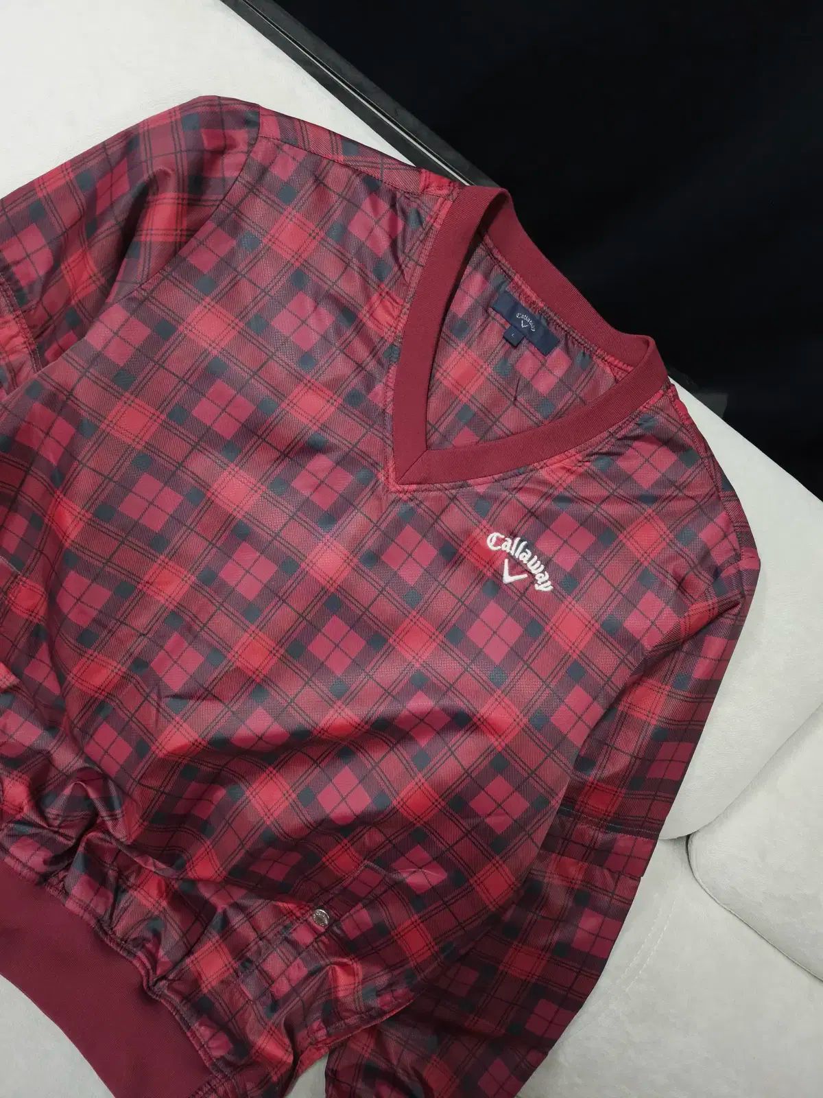 キャロウェイ メンズ ゴルフウェア CHECK ブルゾン ブルー