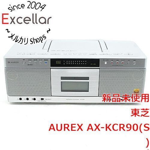 bn 0 TOSHIBA SD USB CDラジオカセットレコーダー AUREX AX-KCR90 S シルバー