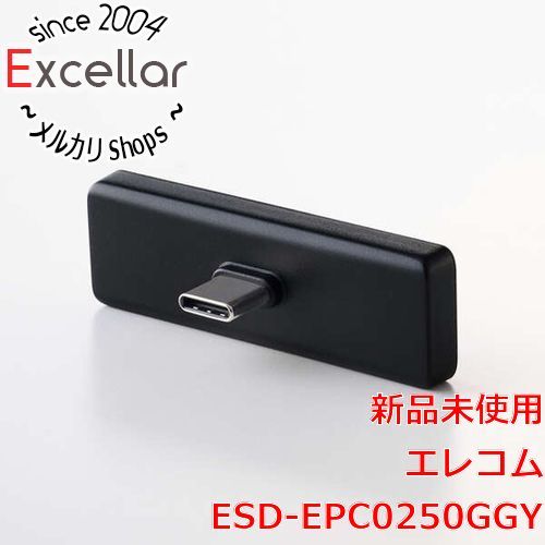bn 8 ELECOM 外付けポータブルSSD ESD-EPC0250GGY グレー 250GB