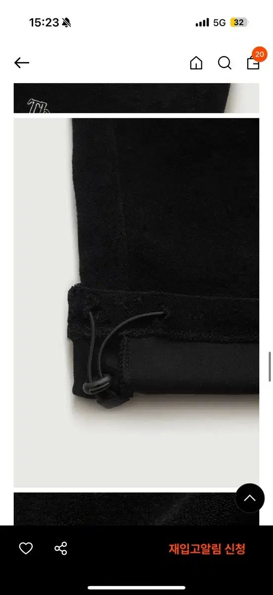  ザ バーネット ファー フレンチテリー シャーリング パンツ ブラック ジョガーパンツ スウェットパンツ パンツ