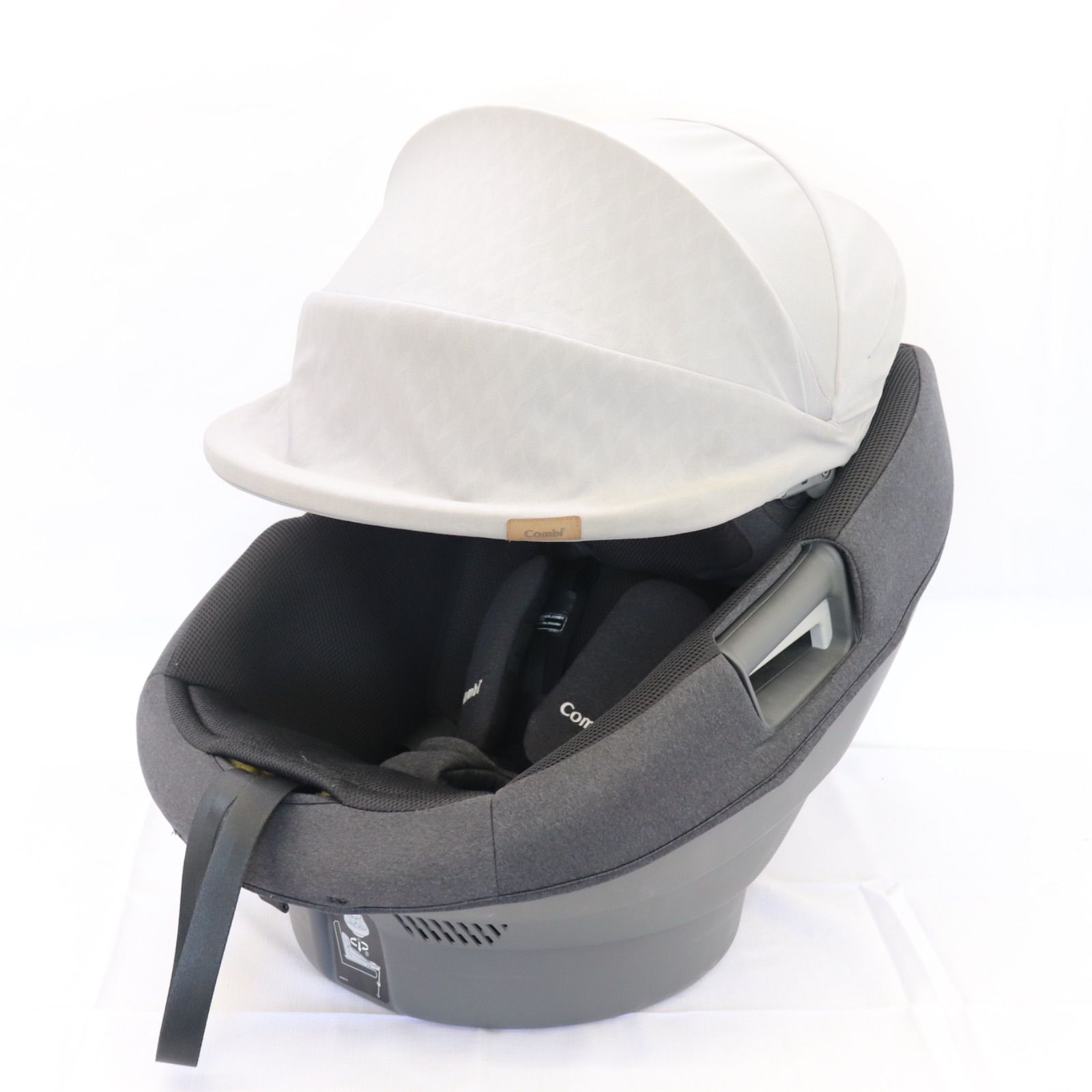 美品 Combi THE S ZA-670 コンビ ザエス ストライプグレー 美品】Combi コンビ THE S ザエス ZA-670 グレー チャイルドシート