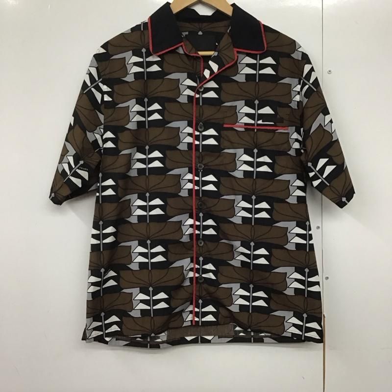 PRADA プラダ シャツ ブラウス 半袖 半袖シャツ プリントシャツ ポケットシャツ