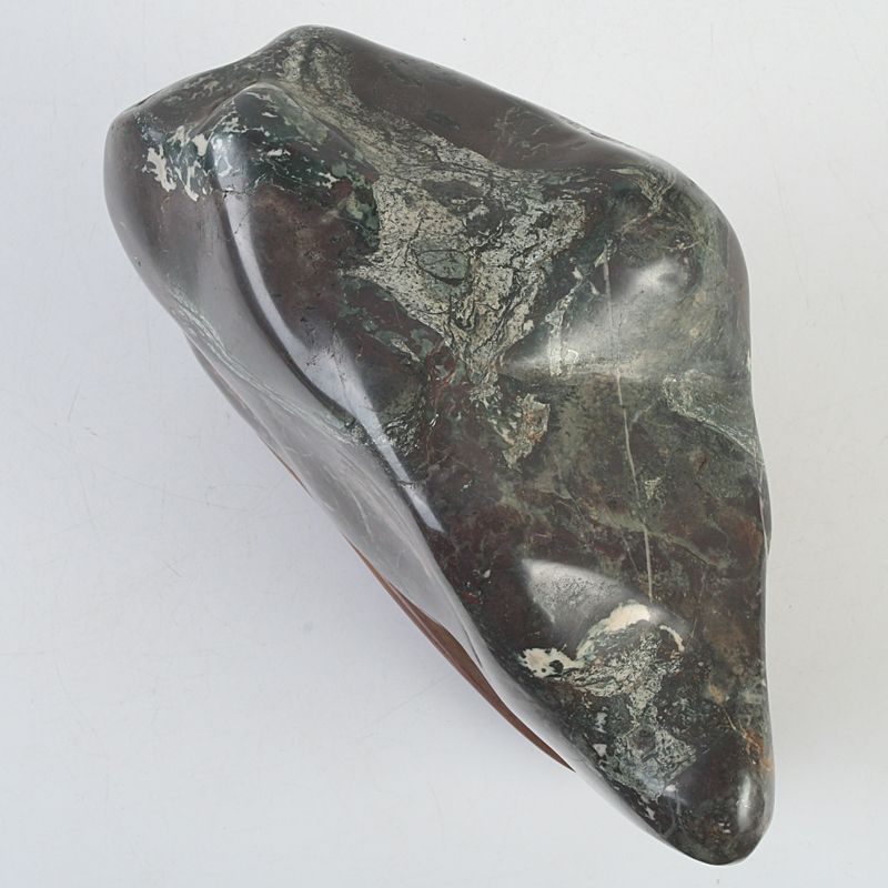 鑑賞石 天然石 菊花石 置物 重さ約2847g 唐木台付 C S305 - メルカリ