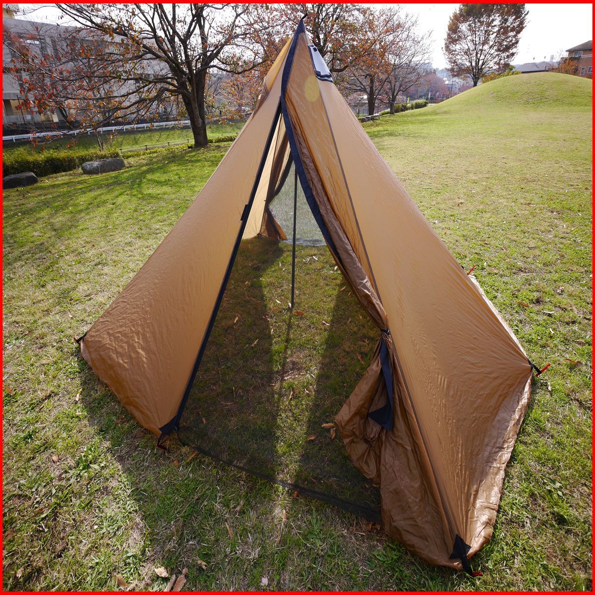 SEEK OUTSIDE シークアウトサイド ティピーテント シマロン ワンポールテント オリーブ インナー穴あり アウトドア 札幌