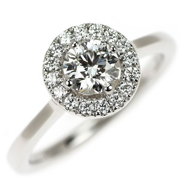 フォーエバーマーク Pt900 ダイヤモンド リング 0.526ct G SI1 VG D0