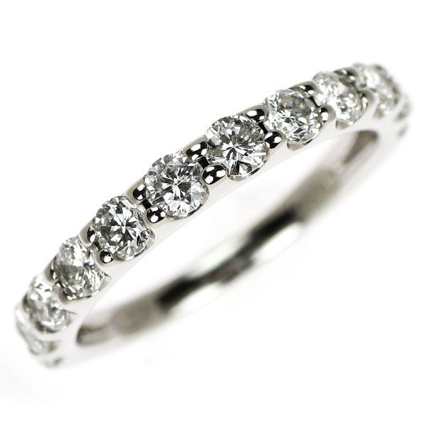 良質♦️天然ダイヤモンド ０.34ct♦️ハーフエタニティ ｐｔ900♦️11号 Pt900 0.85ct 天然 ダイヤモンド ハーフ エタニティ リング