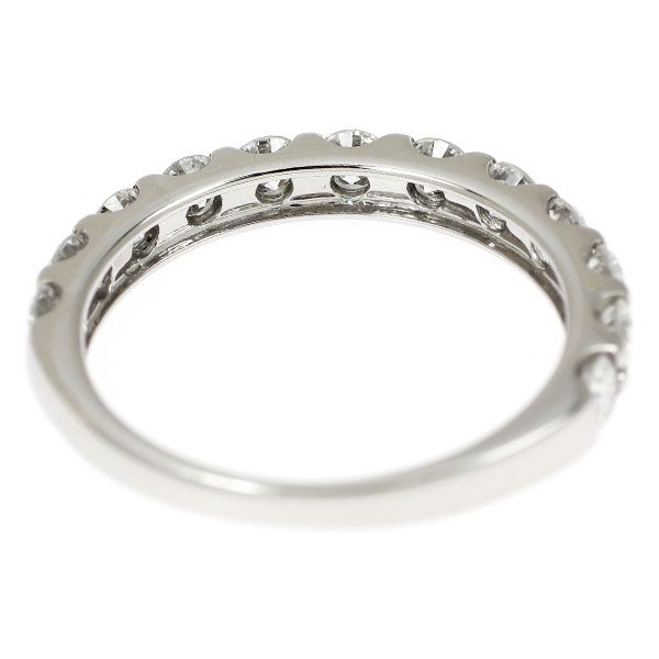 良質♦️天然ダイヤモンド ０.34ct♦️ハーフエタニティ ｐｔ900♦️11号 Pt900 0.85ct 天然 ダイヤモンド ハーフ エタニティ リング