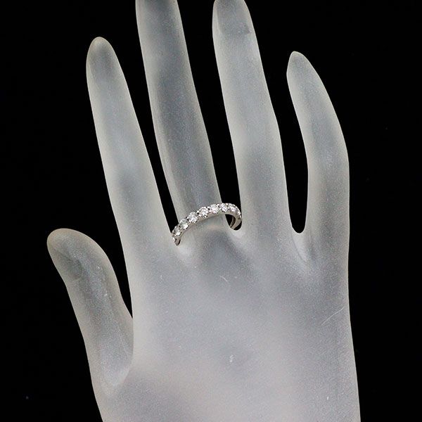 良質♦️天然ダイヤモンド 0.34ct♦️ハーフエタニティ pt900♦️11
