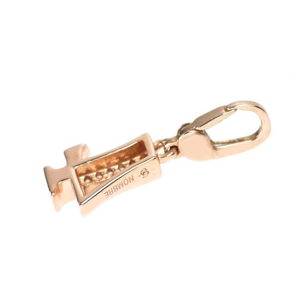 14/美品 ノンブル K18YG ダイヤ計0.17 ペンダントトップ チャーム ゆきざき K18PG ダイヤモンド チャーム兼ペンダントトップ 0.04ct