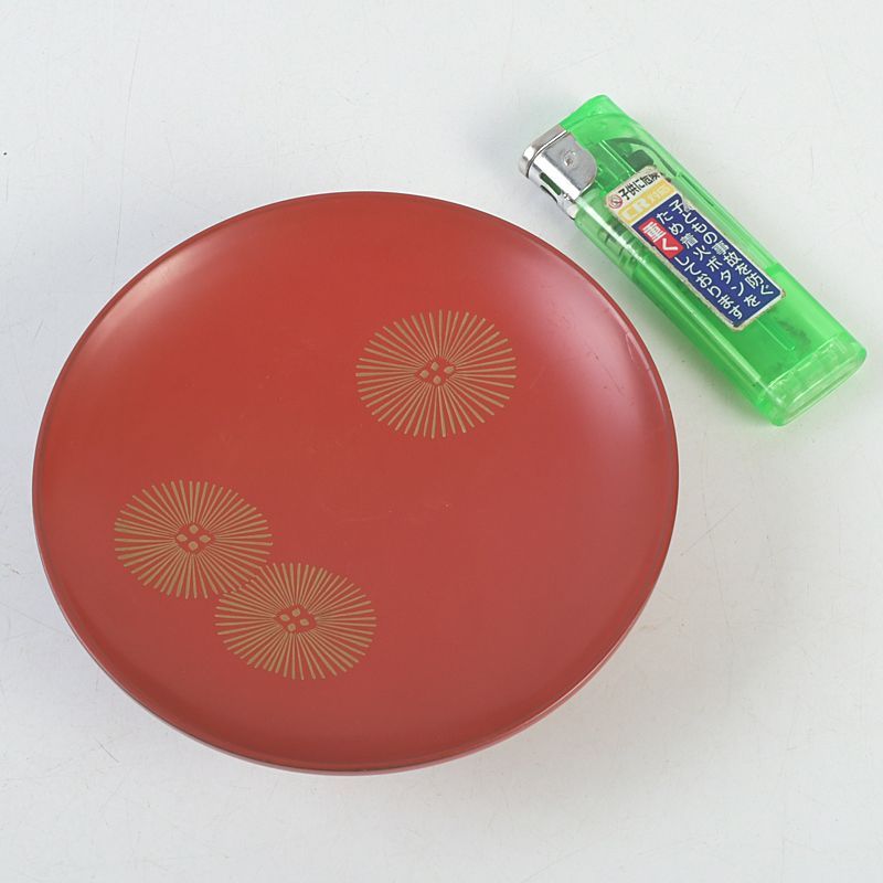 茶道具 塗師 川端近左作 朱唐松蒔絵 盃 共箱 C S308 - メルカリ