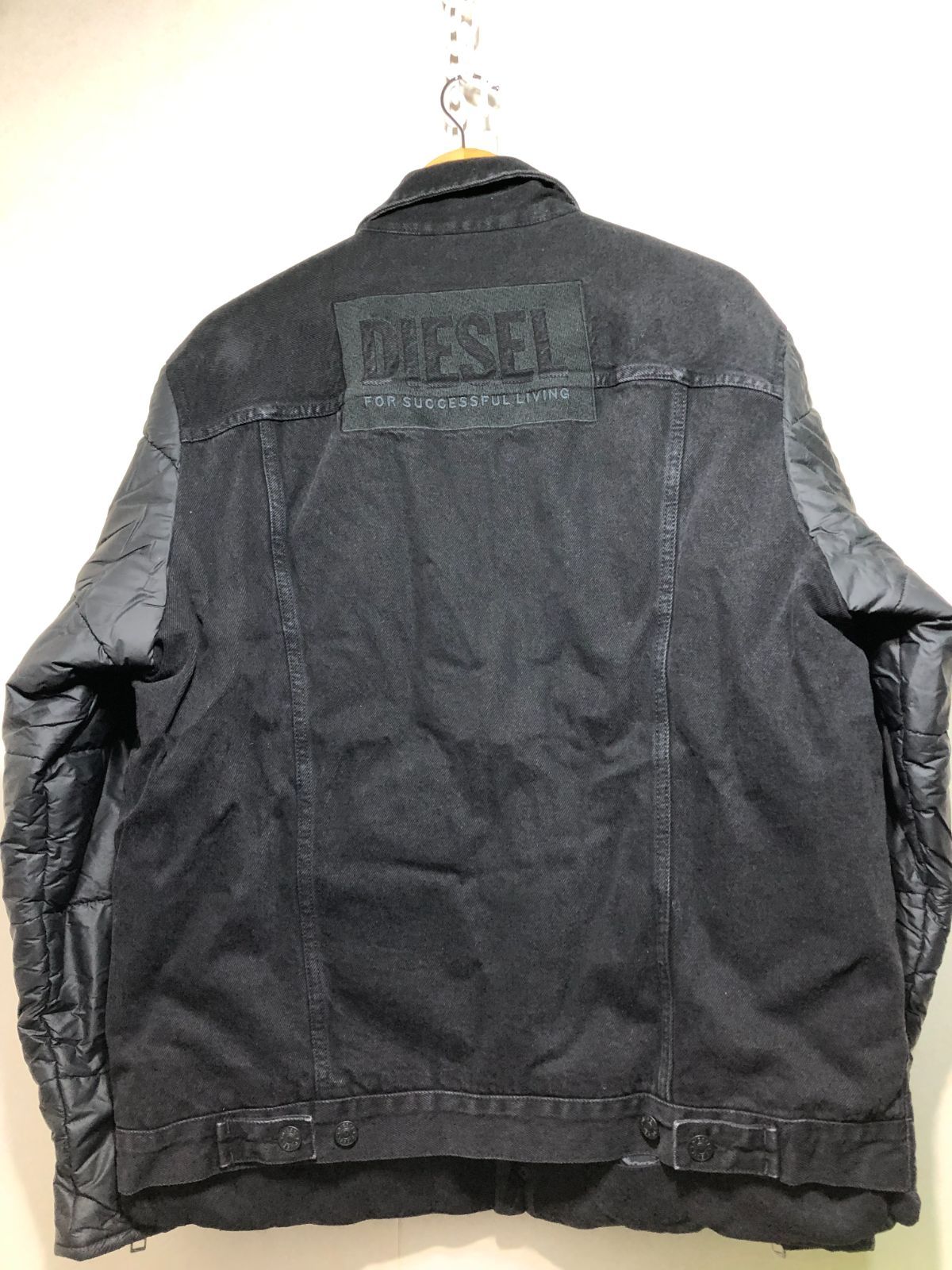 DIESEL　デニム切り替えテーラードジャケット 051171 DIESEL D-SHYLA 中綿 デニム 切り替え ジャケット - メルカリ