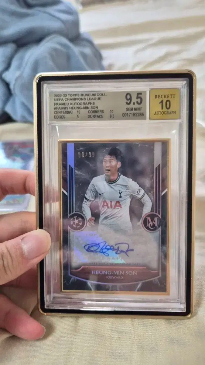 topps museum ソン フンミン SON HEUNGMIN サイン カード bgs 9.5