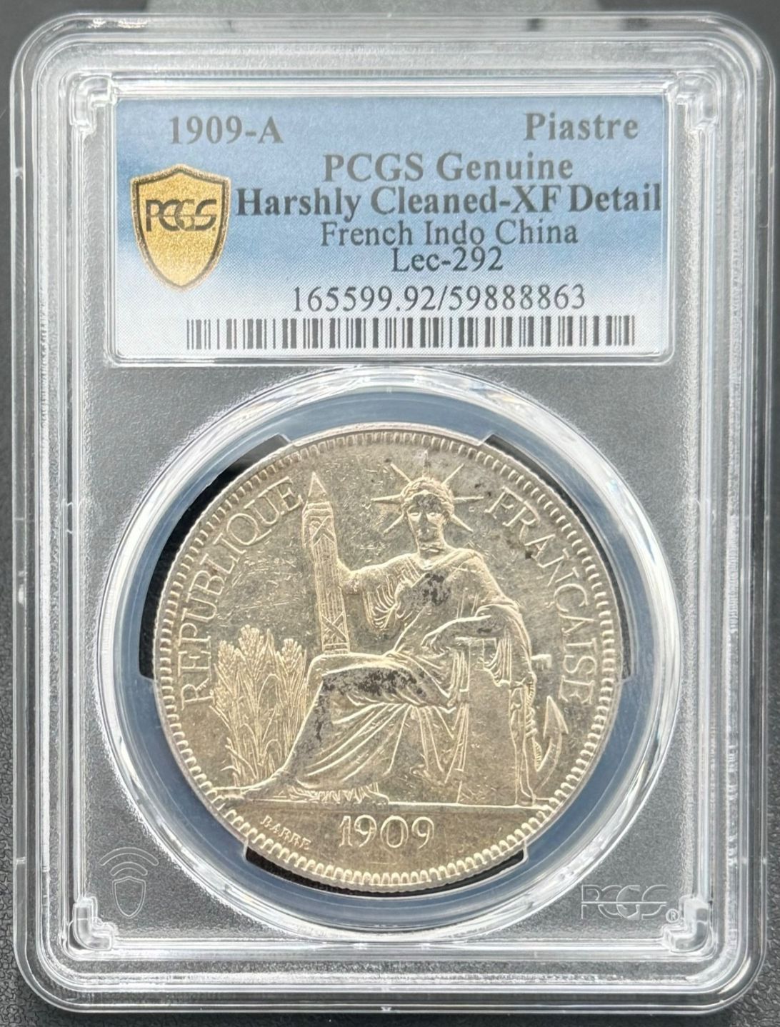 1909年 フランス ピアストル 外国貨幣 古銭 27g 1909年 フランス ピアストル 外国貨幣 古銭 27g 1909年 フランス