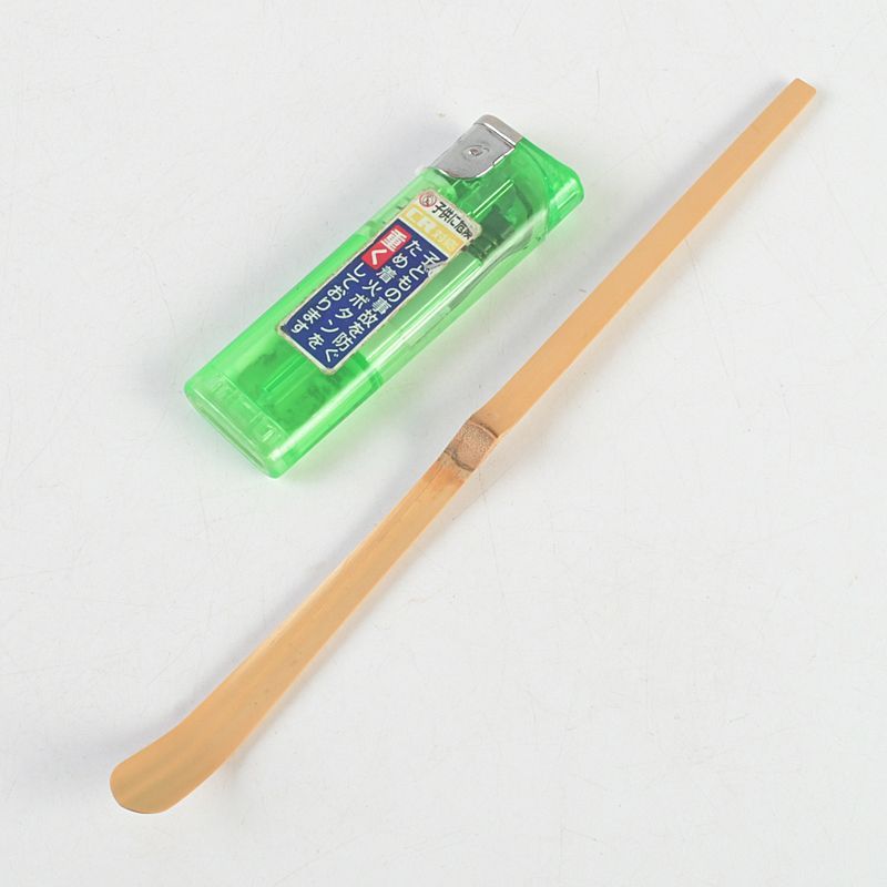 茶道具 高野宗陵作 茶杓 銘「好日」 前大徳 宮西玄性書付 共箱 C S310